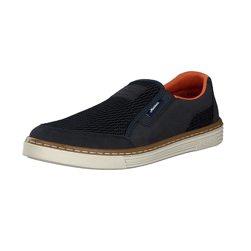 Slip On Rieker B4979-14 Para Homem - Azuis